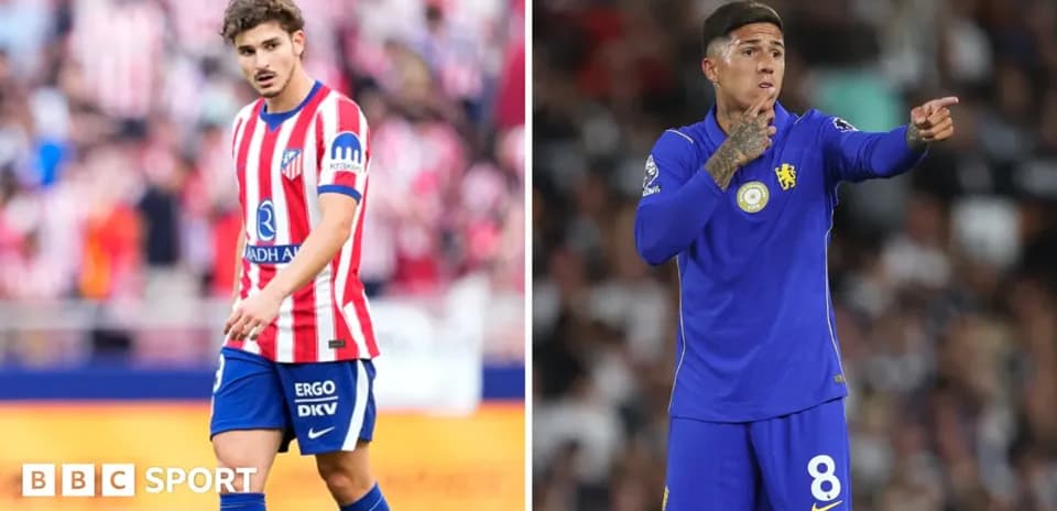 Jugadores de Atlético de Madrid y Chelsea durante partidos