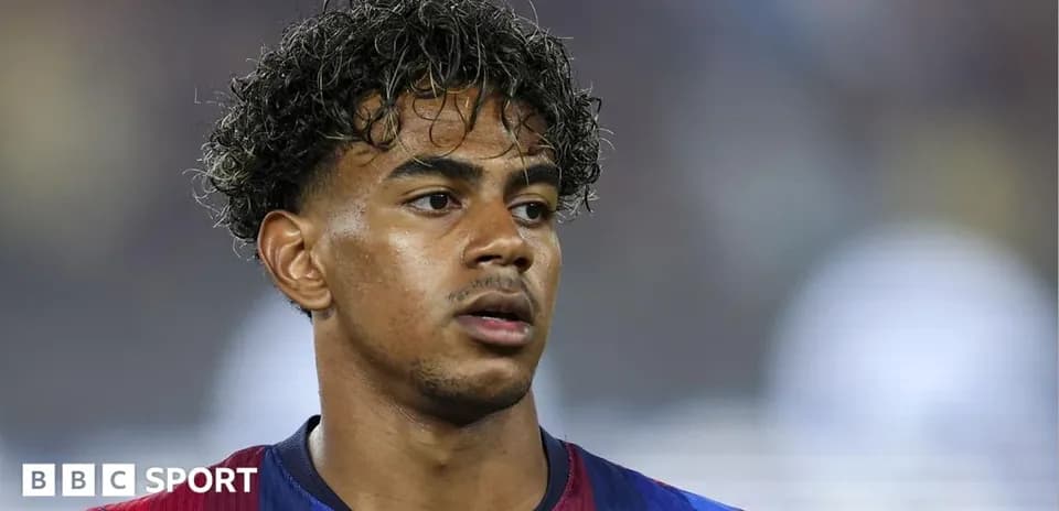 Jugador de Barcelona durante el partido