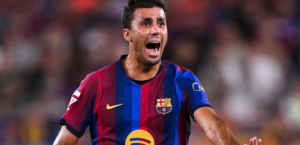 Jugador de Barcelona gritando durante el partido