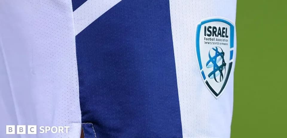 Emblema de la Asociación de Fútbol de Israel en camiseta