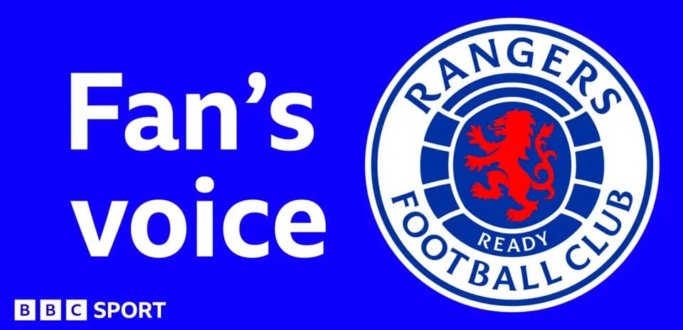 Logo de Rangers Football Club sobre fondo azul