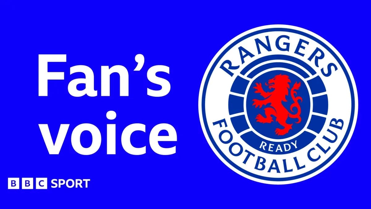 Logo de Rangers Football Club sobre fondo azul
