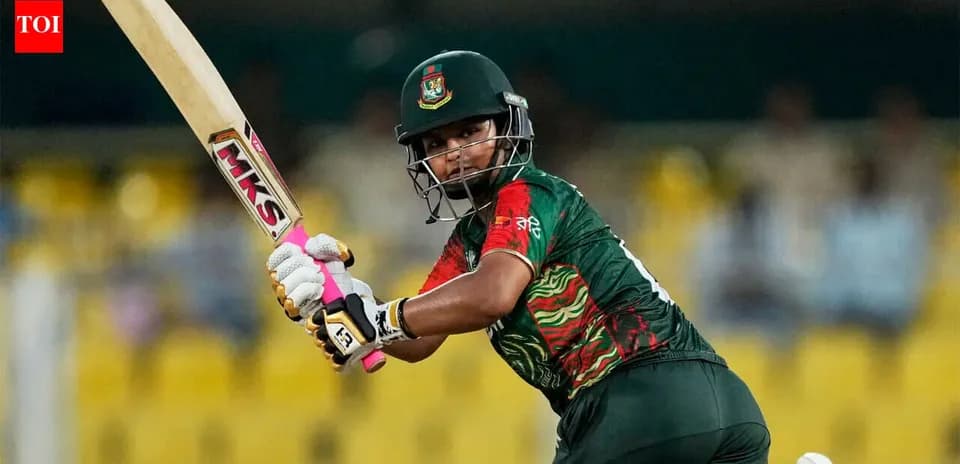 Jugador de cricket de Bangladesh bateando una pelota