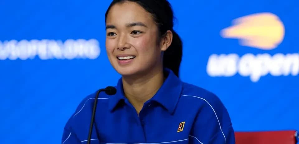 Jugadora en conferencia de prensa durante el US Open