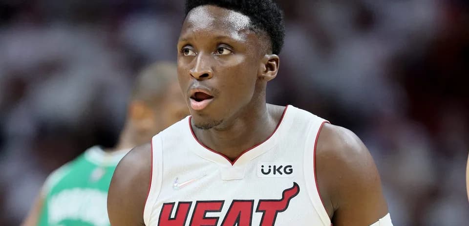 Jugador de Miami Heat en acción durante el juego