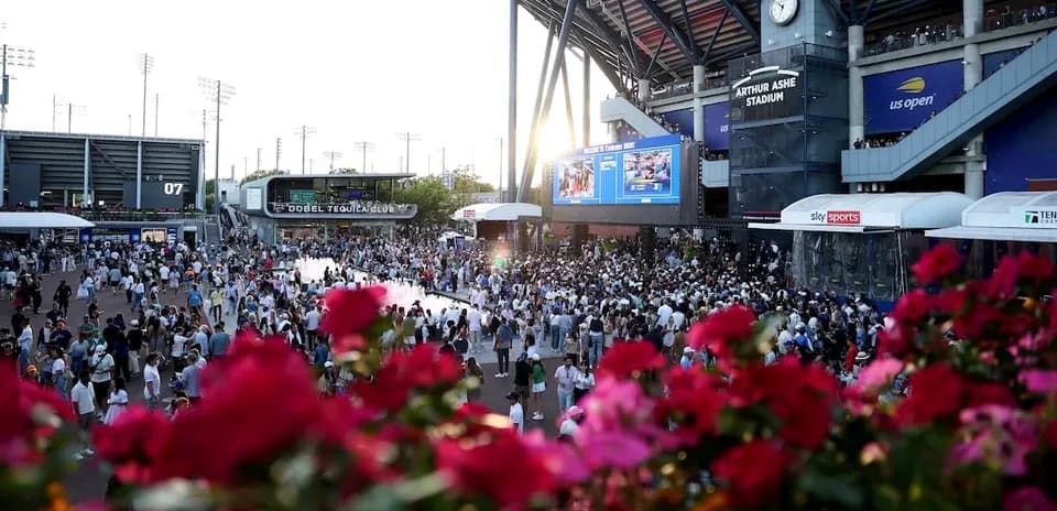 Multitud en el Arthur Ashe Stadium durante el US Open