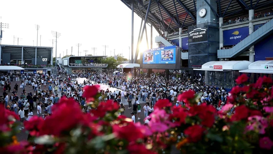 Multitud en el Arthur Ashe Stadium durante el US Open
