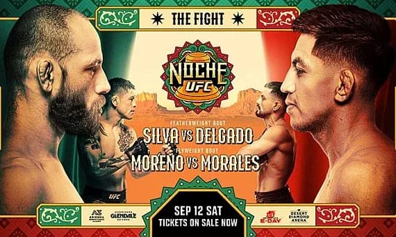 Anuncio de combate de UFC con peleadores y detalles