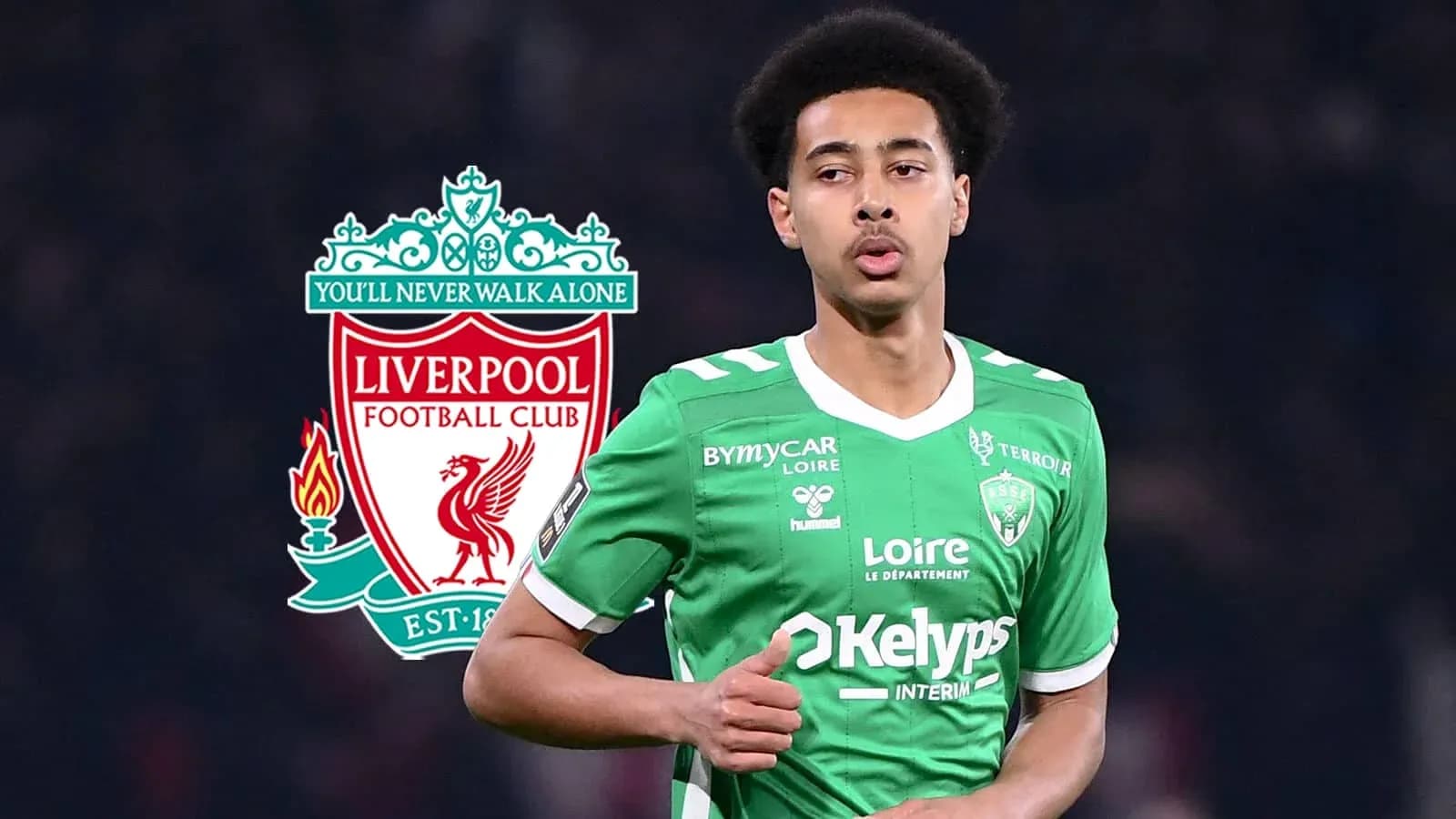 Jugador con camiseta verde de AS Saint-Étienne