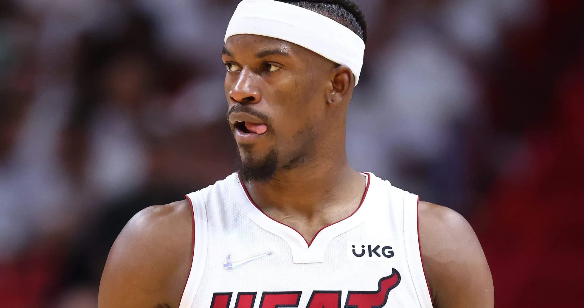 Jugador de Miami Heat en acción durante el juego