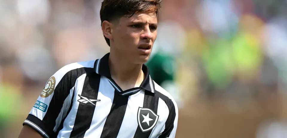 Jugador de Botafogo en acción durante partido