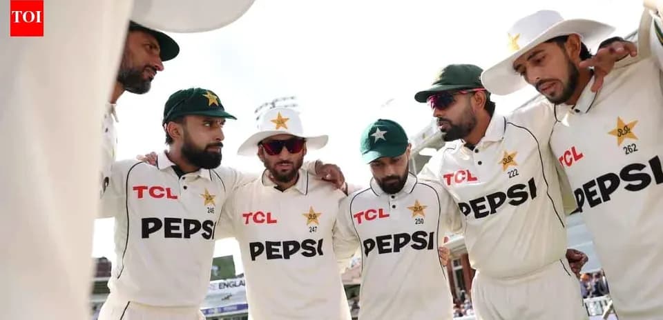 Jugadores de cricket de Pakistán en reunión antes del partido