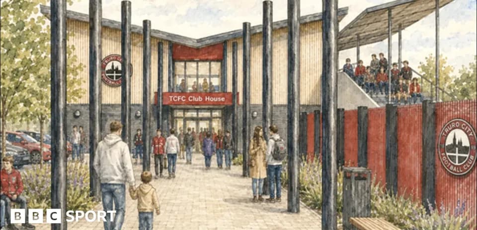 Ilustración del exterior del TCFC Club House