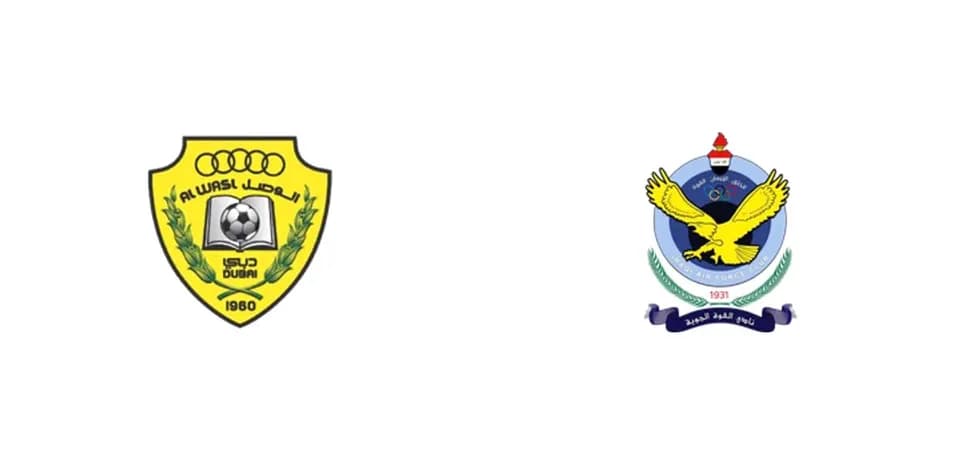 Escudos de Al Wasl y Al Quwa Al Jawiya