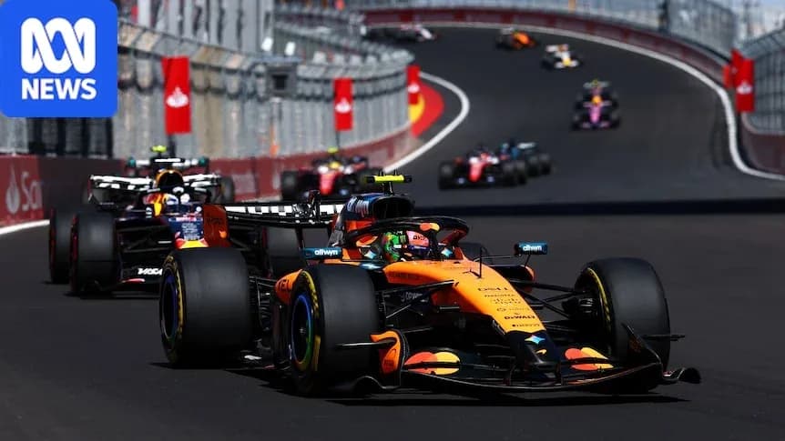 Coche de Fórmula 1 de McLaren en carrera