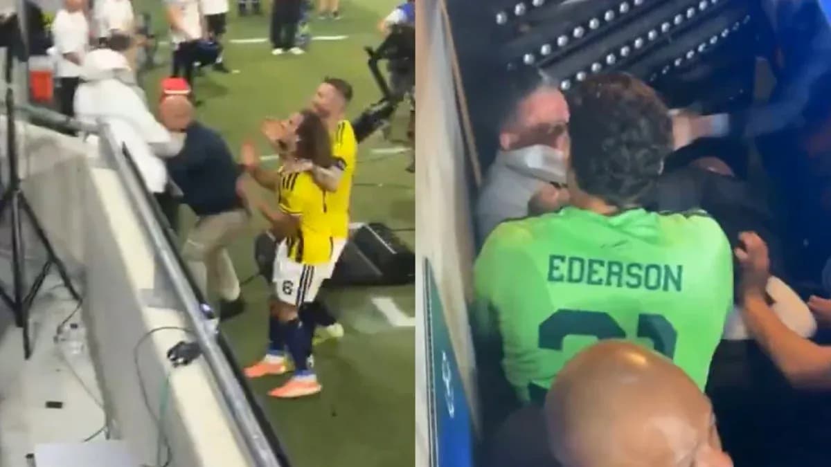 Jugadores involucrados en una pelea tras el partido