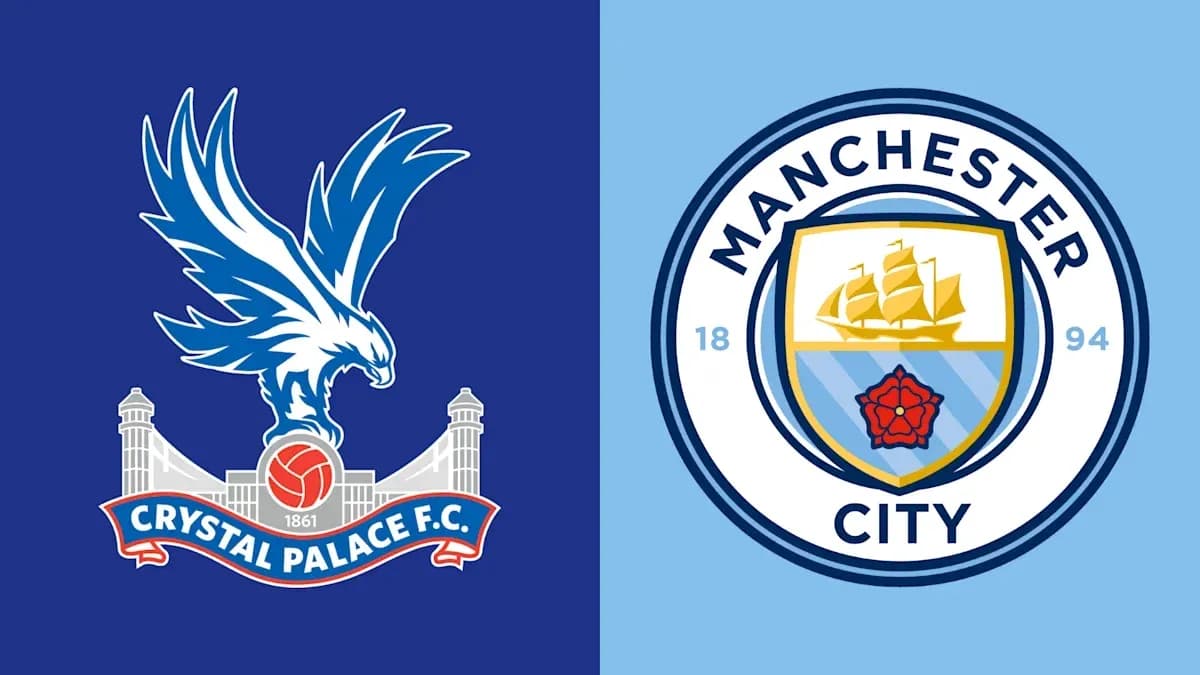 Logos de Crystal Palace y Manchester City