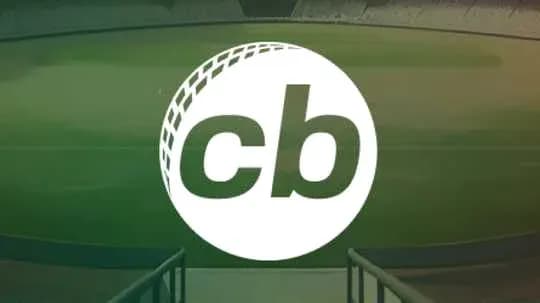 Logo de cricket en un estadio vacío