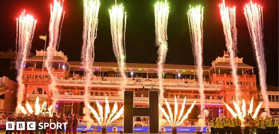 Fuegos artificiales en la final de The Hundred
