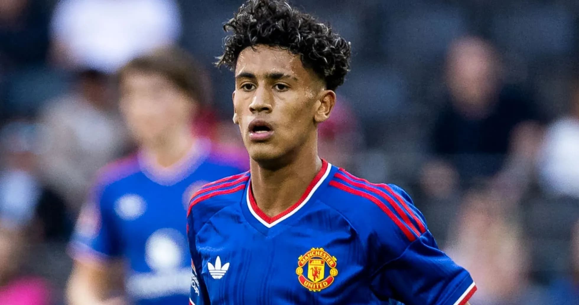 Jugador de Manchester United en acción durante el partido