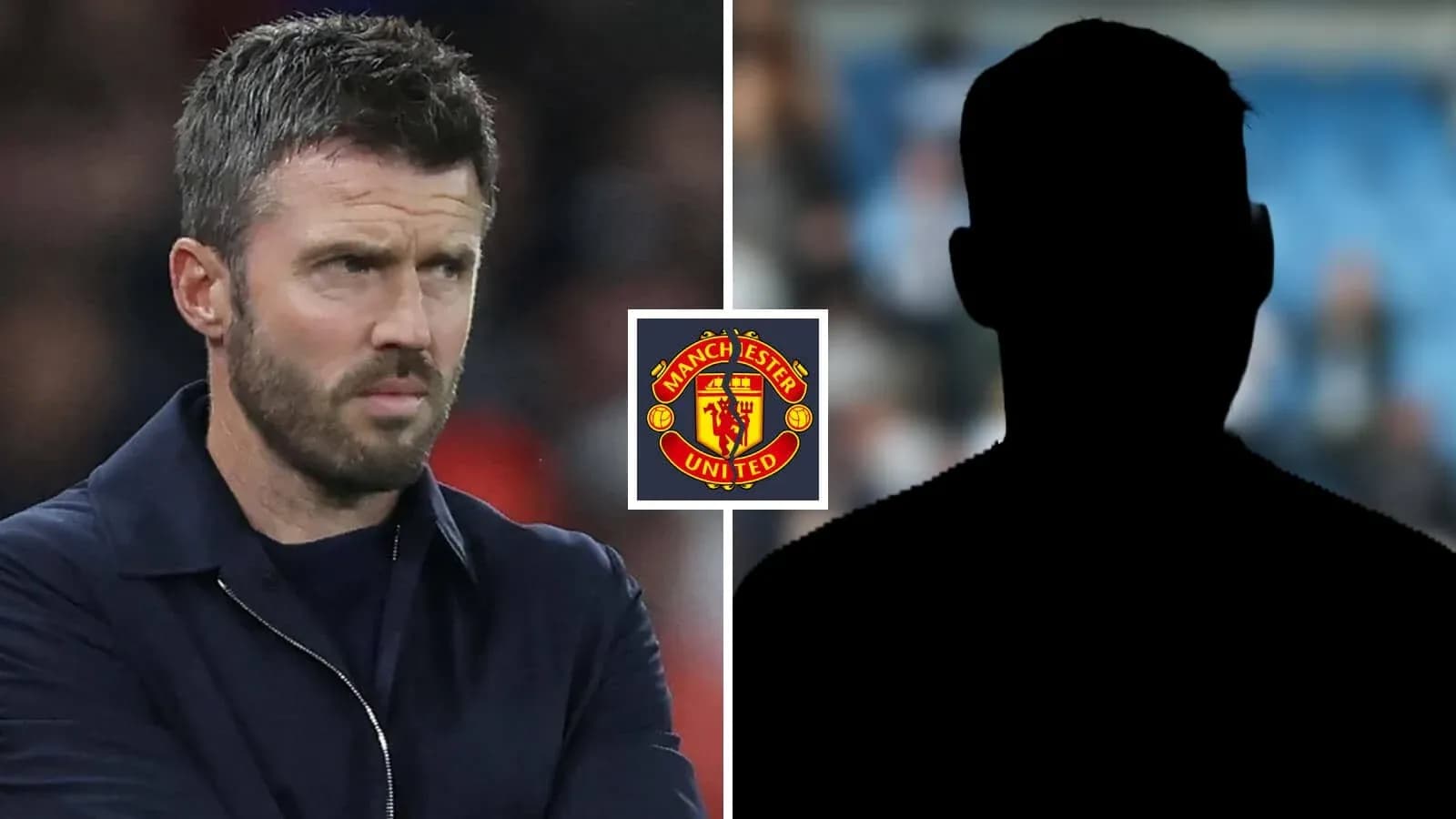 Entrenador de Manchester United con silueta en fondo Entrenador de Manchester United con silueta en fondo