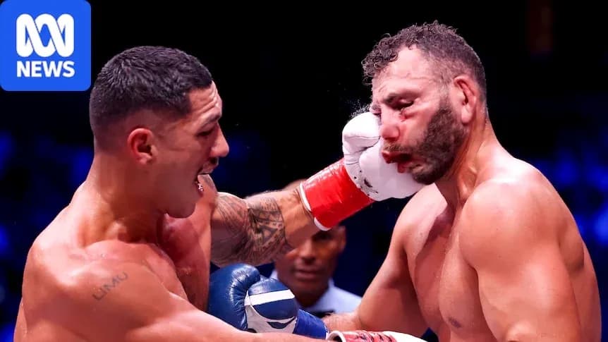 Boxeador recibiendo un golpe en el rostro Boxeador recibiendo un golpe en el rostro