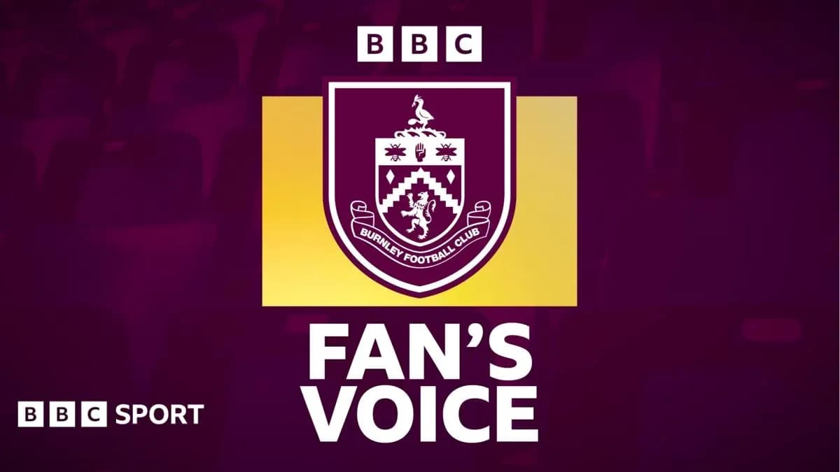 Logo de Burnley Football Club con texto de BBC Sport Logo de Burnley Football Club con texto de BBC Sport