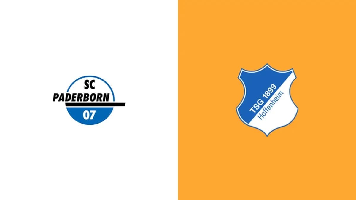 Logos de SC Paderborn 07 y TSG Hoffenheim Logos de SC Paderborn 07 y TSG Hoffenheim