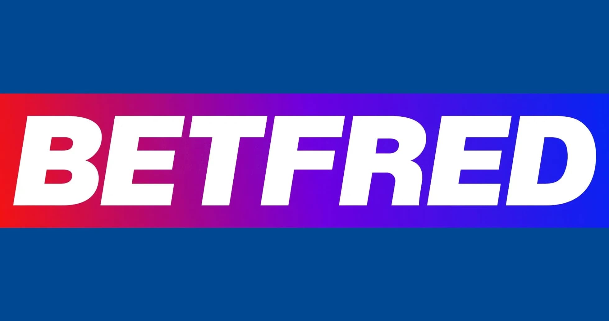 Logotipo de Betfred en fondo azul Logotipo de Betfred en fondo azul